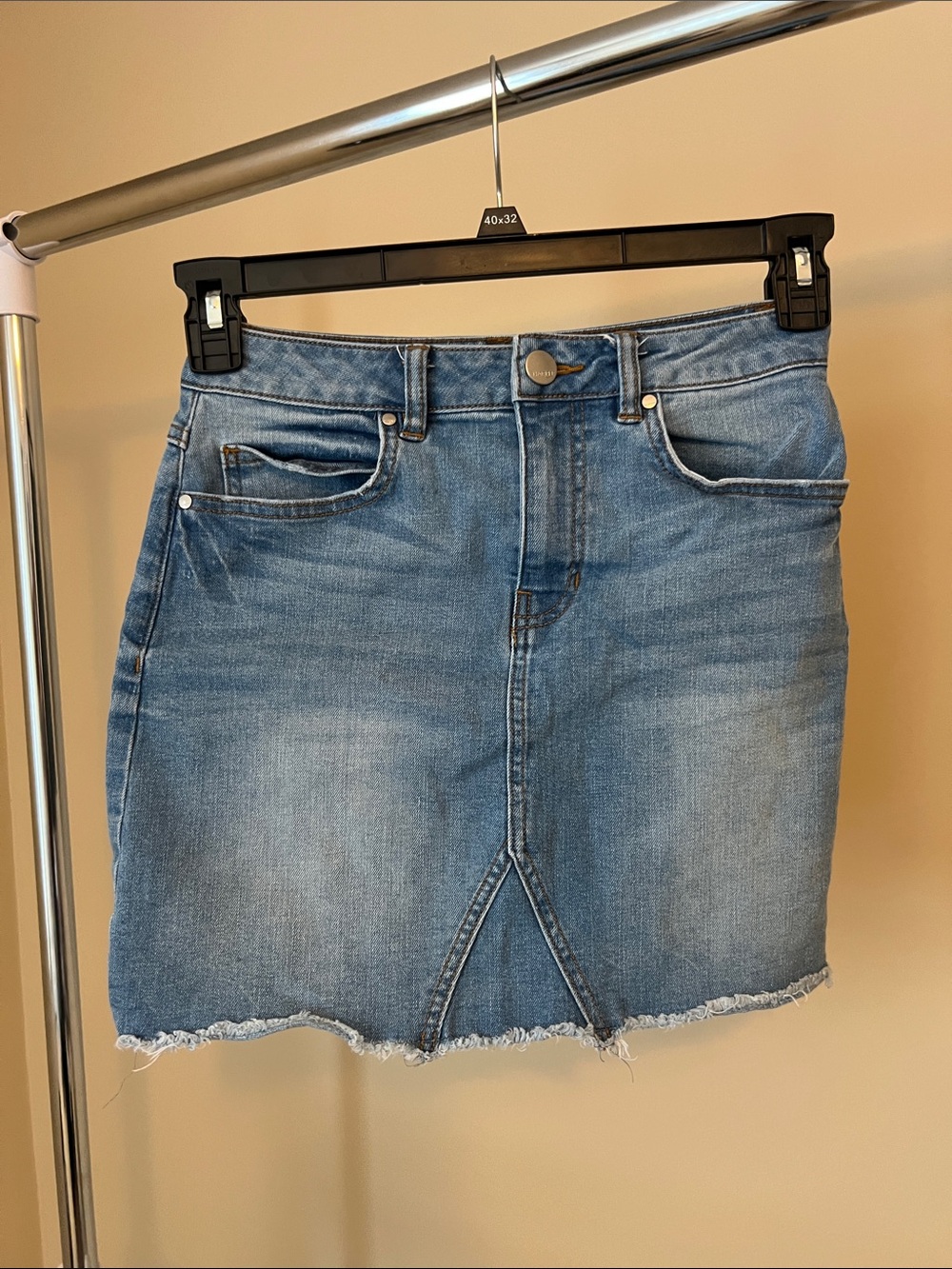 Harper Light Blue Denim Mini Skirt